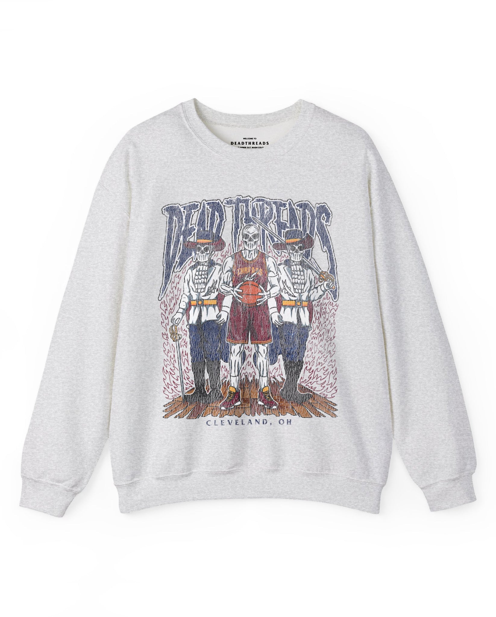 CLEVELAND BASKETBALL - CREWNECK SWEATSHIRT – Sweatshirt – Dead Threads Apparel