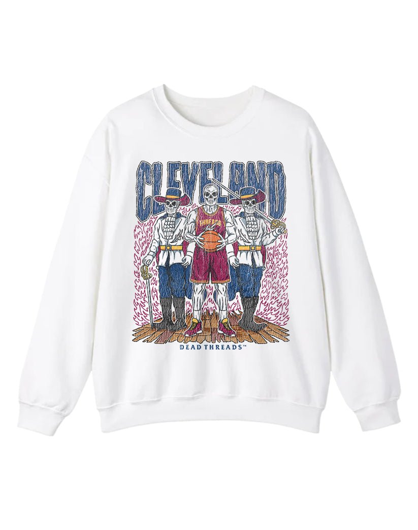 CLEVELAND BASKETBALL CREWNECK SWEATSHIRT – Sweatshirt – Dead Threads Apparel