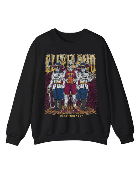 CLEVELAND BASKETBALL CREWNECK SWEATSHIRT – Sweatshirt – Dead Threads Apparel