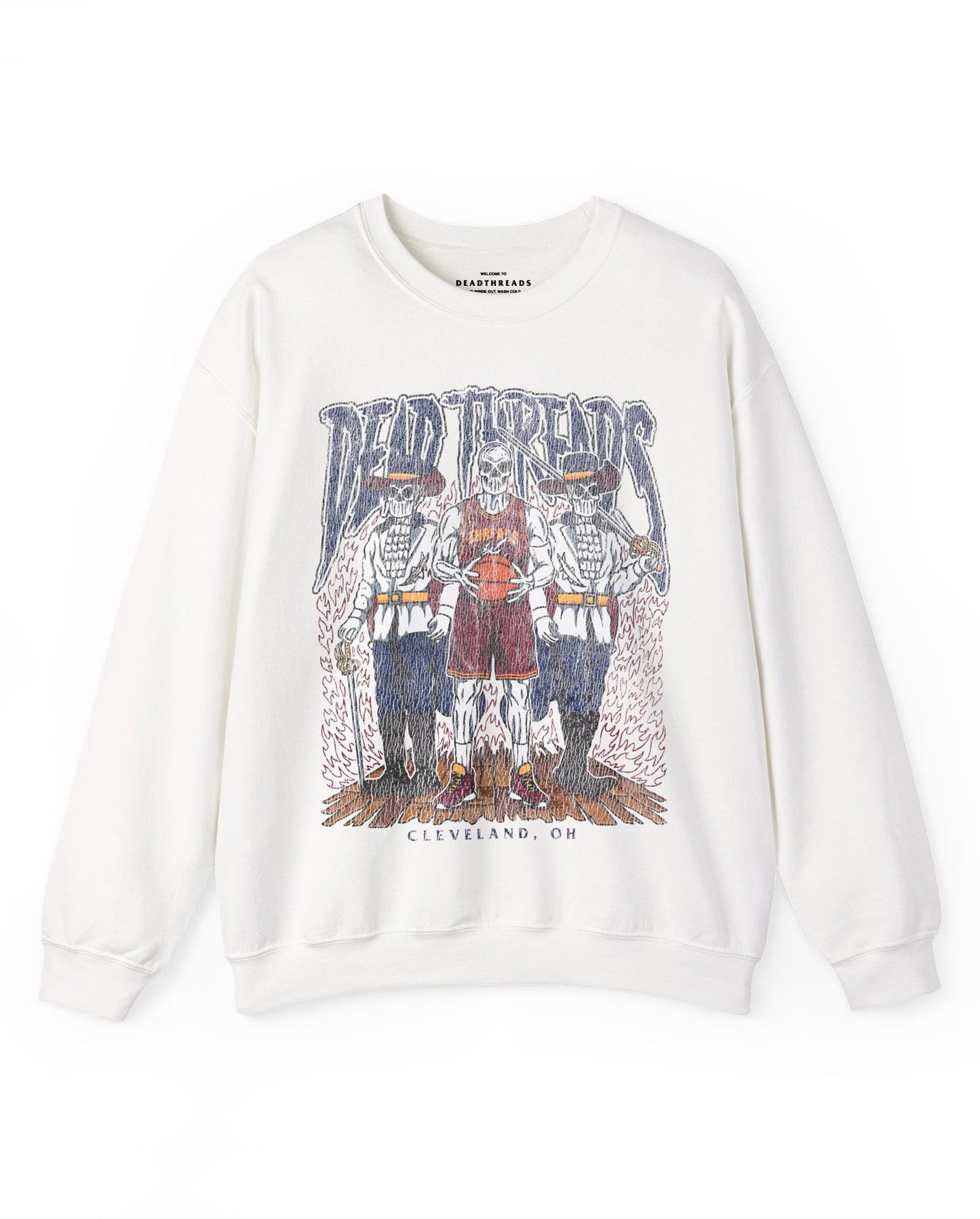 CLEVELAND BASKETBALL - CREWNECK SWEATSHIRT – Sweatshirt – Dead Threads Apparel