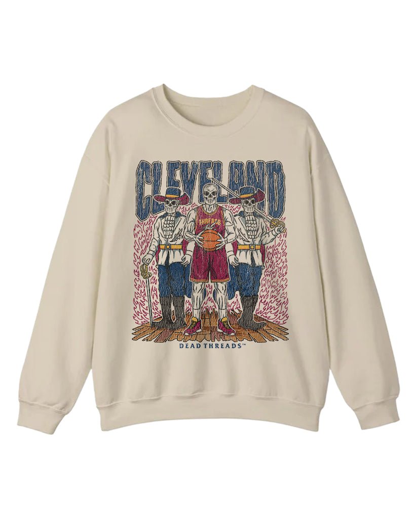 CLEVELAND BASKETBALL CREWNECK SWEATSHIRT – Sweatshirt – Dead Threads Apparel