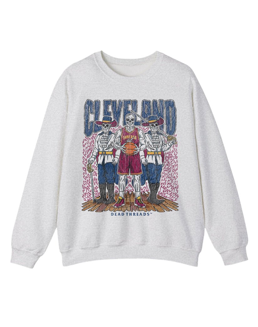CLEVELAND BASKETBALL CREWNECK SWEATSHIRT – Sweatshirt – Dead Threads Apparel
