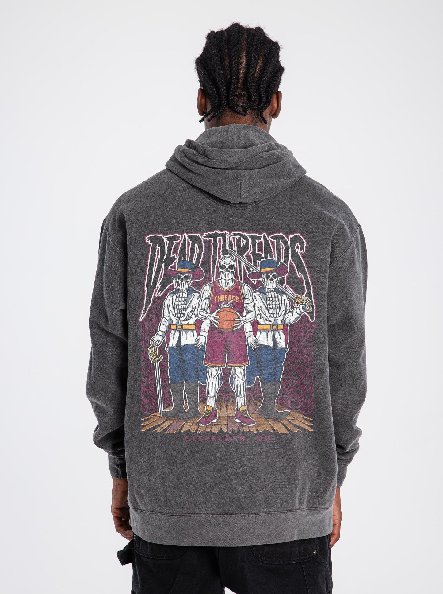 CLEVELAND BASKETBALL - “DT ESSENTIAL" HOODIE – Hoodie – Dead Threads Apparel