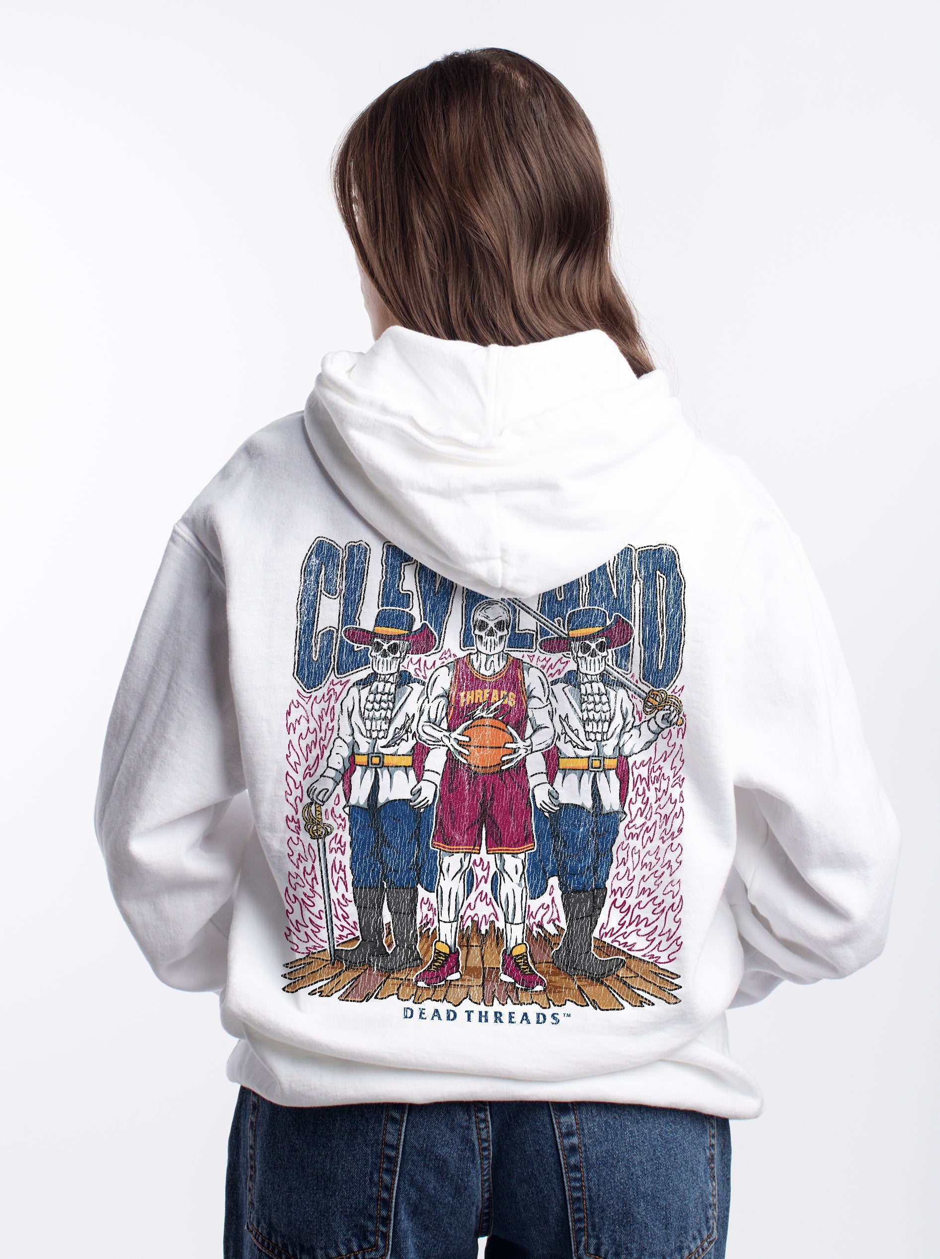 CLEVELAND BASKETBALL - “DT ESSENTIAL" HOODIE – Hoodie – Dead Threads Apparel