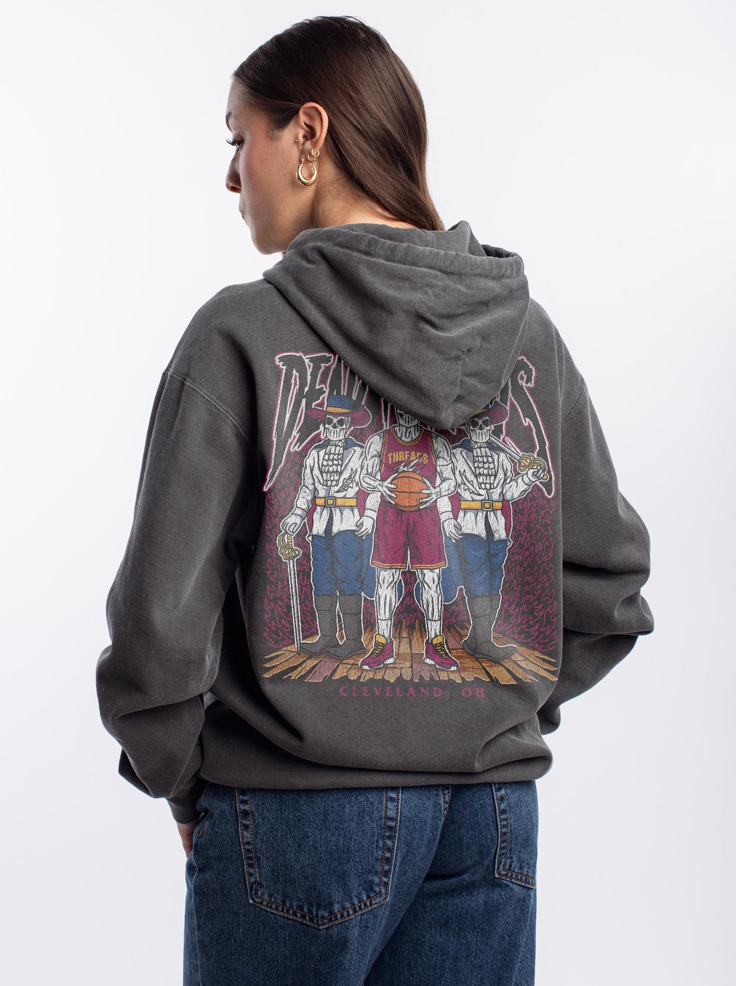 CLEVELAND BASKETBALL - “DT ESSENTIAL" HOODIE – Hoodie – Dead Threads Apparel
