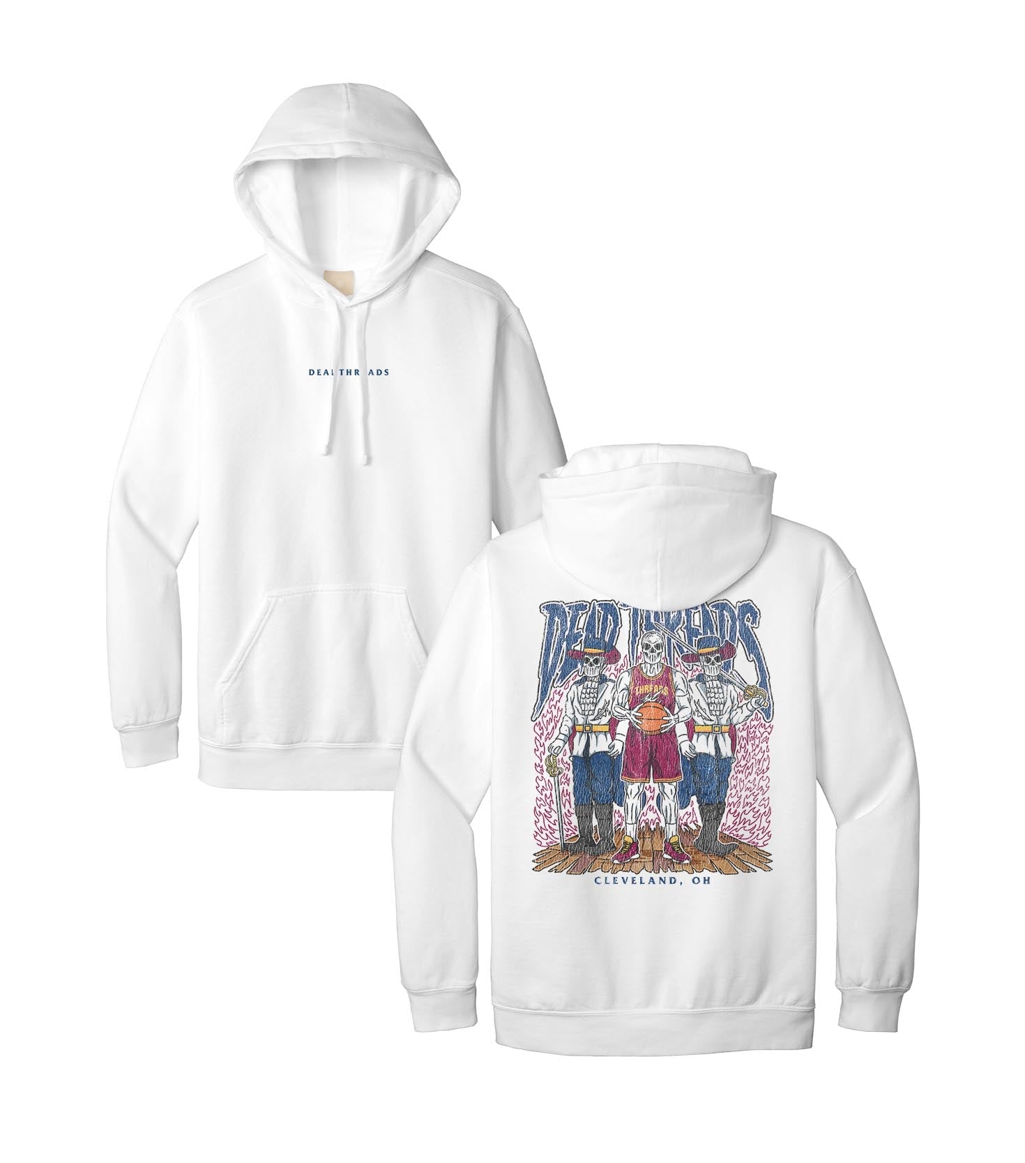 CLEVELAND BASKETBALL - “DT ESSENTIAL" HOODIE – Hoodie – Dead Threads Apparel
