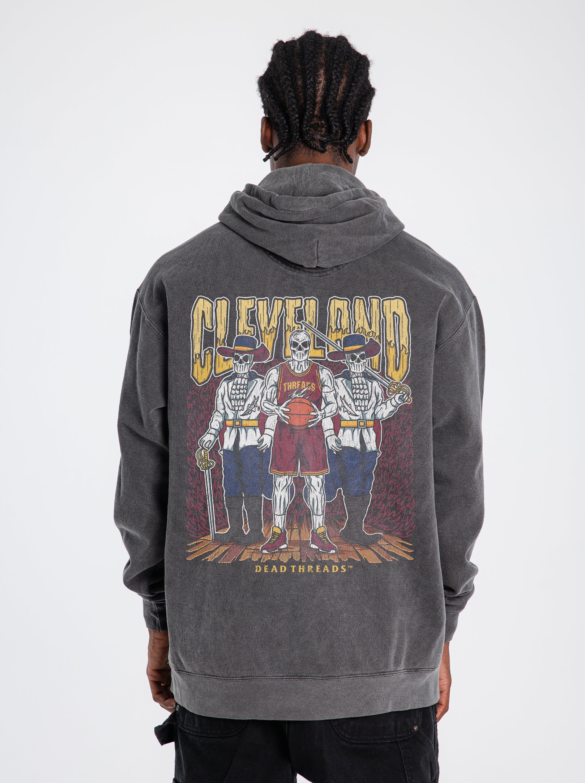 CLEVELAND BASKETBALL - “DT ESSENTIAL" HOODIE – Hoodie – Dead Threads Apparel