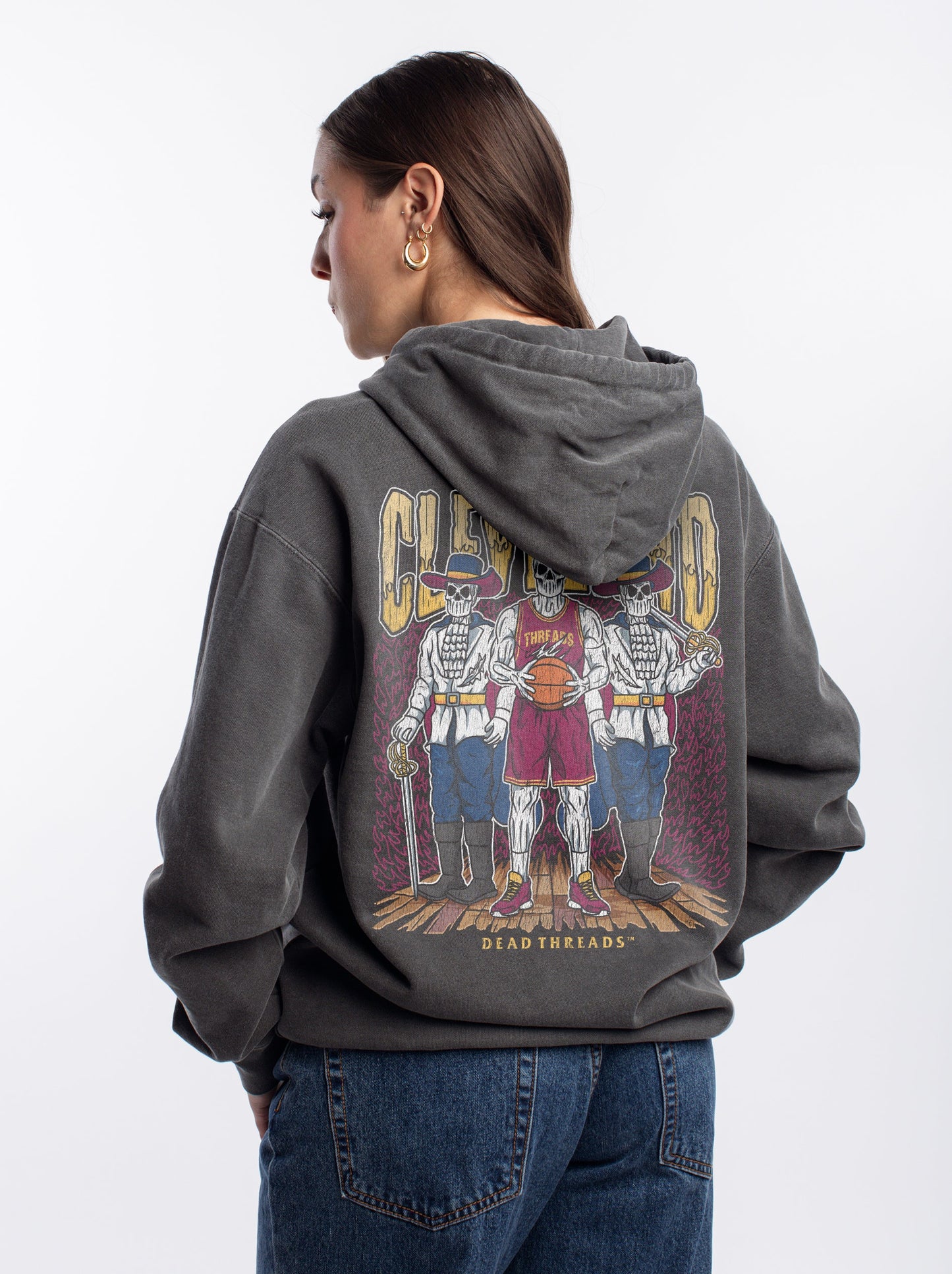 CLEVELAND BASKETBALL - “DT ESSENTIAL" HOODIE – Hoodie – Dead Threads Apparel
