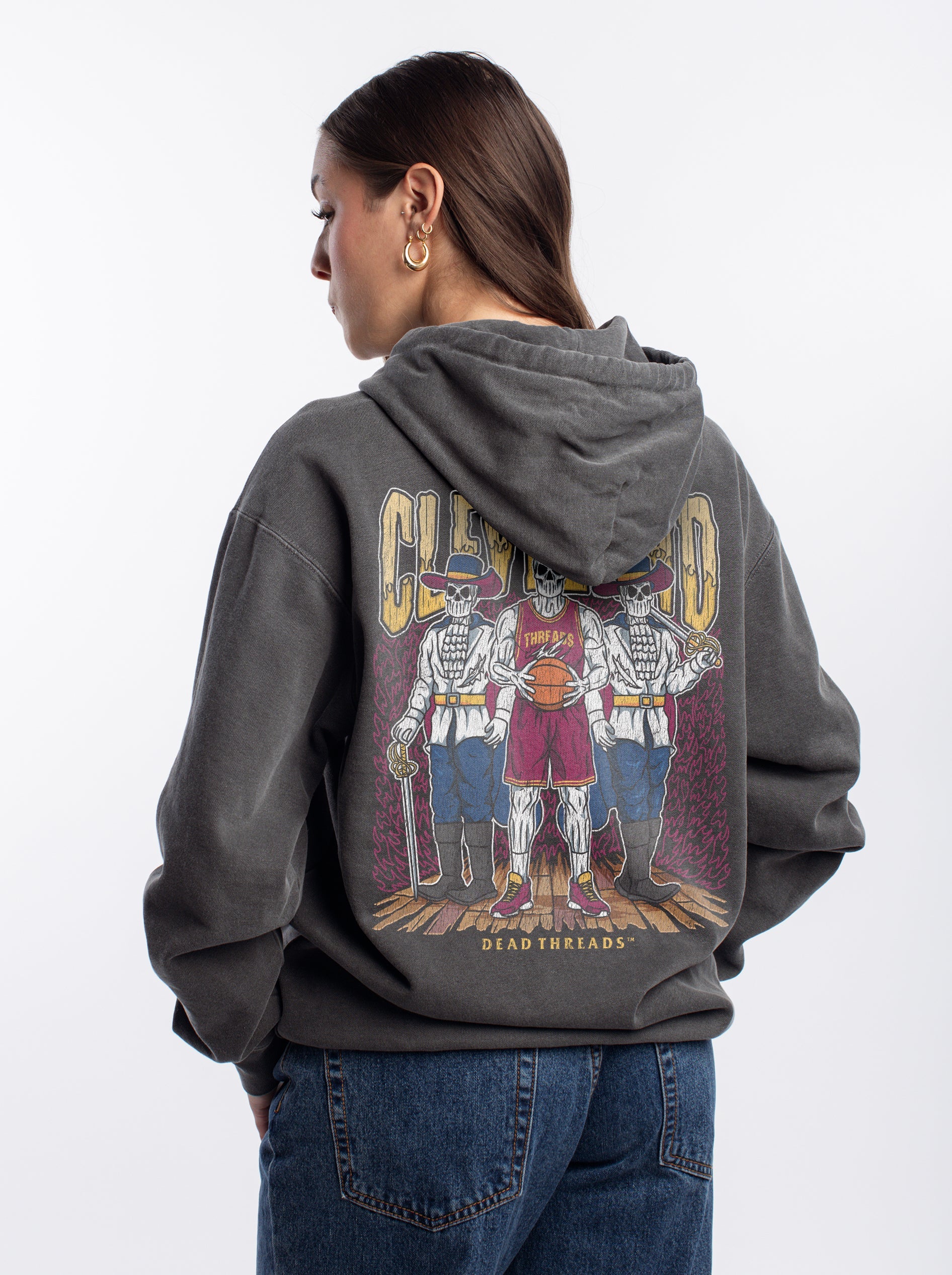 CLEVELAND BASKETBALL - “DT ESSENTIAL" HOODIE – Hoodie – Dead Threads Apparel