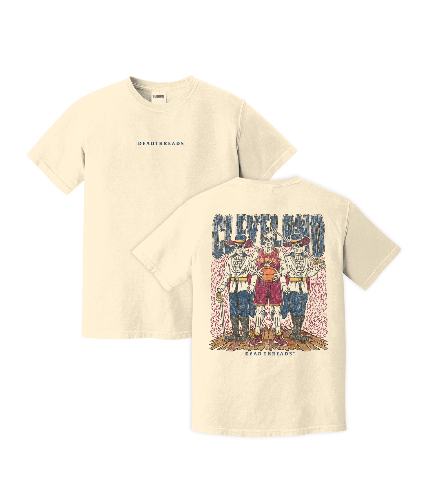 CLEVELAND BASKETBALL - “DT ESSENTIAL" PREMIUM T - SHIRT – T-Shirt – Dead Threads Apparel