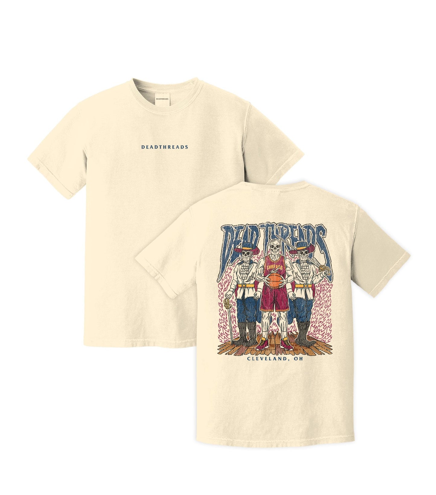 CLEVELAND BASKETBALL - “DT ESSENTIAL" PREMIUM T-SHIRT – T-Shirt – Dead Threads Apparel