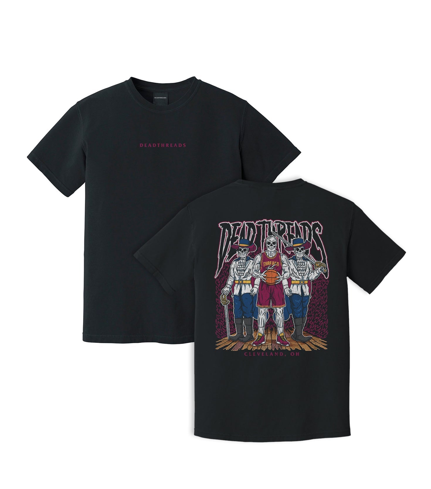 CLEVELAND BASKETBALL - “DT ESSENTIAL" PREMIUM T-SHIRT – T-Shirt – Dead Threads Apparel