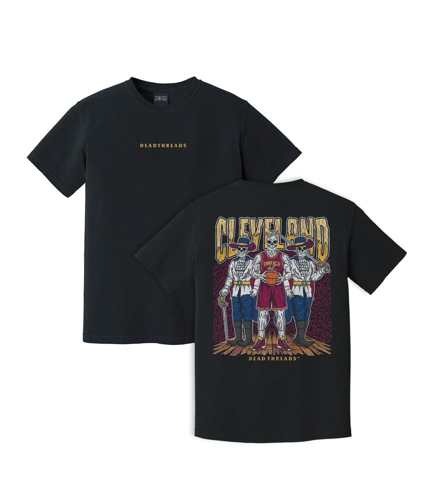 CLEVELAND BASKETBALL - “DT ESSENTIAL" PREMIUM T - SHIRT – T-Shirt – Dead Threads Apparel