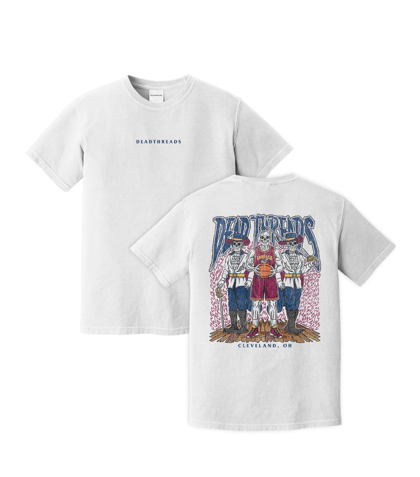 CLEVELAND BASKETBALL - “DT ESSENTIAL" PREMIUM T-SHIRT – T-Shirt – Dead Threads Apparel