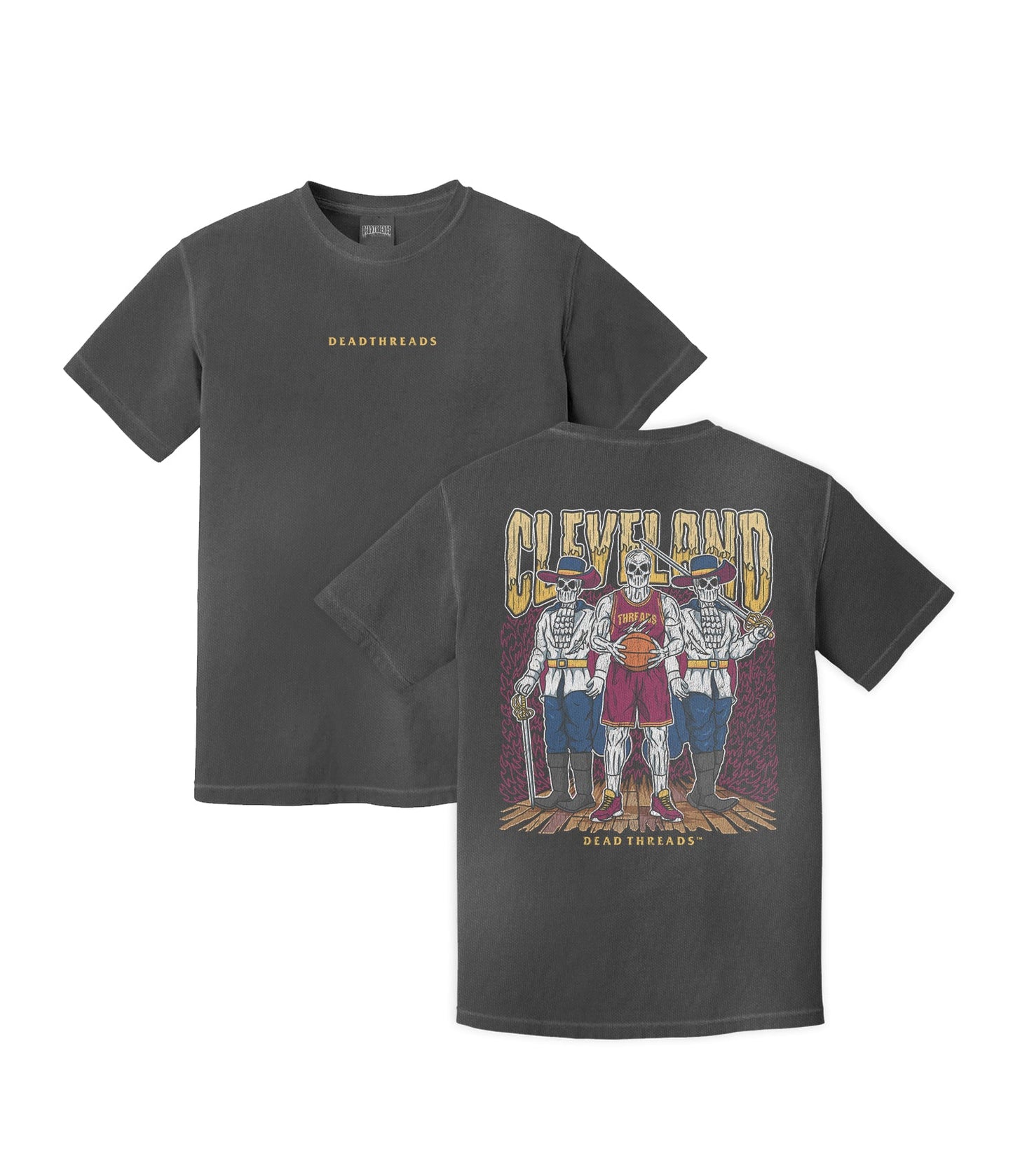 CLEVELAND BASKETBALL - “DT ESSENTIAL" PREMIUM T - SHIRT – T-Shirt – Dead Threads Apparel
