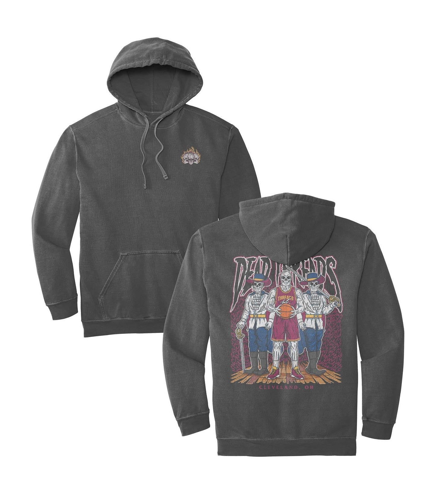 CLEVELAND BASKETBALL - HOODIE – Hoodie – Dead Threads Apparel