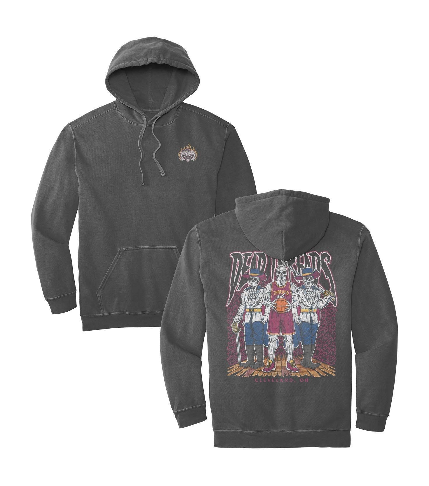 CLEVELAND BASKETBALL - HOODIE – Hoodie – Dead Threads Apparel