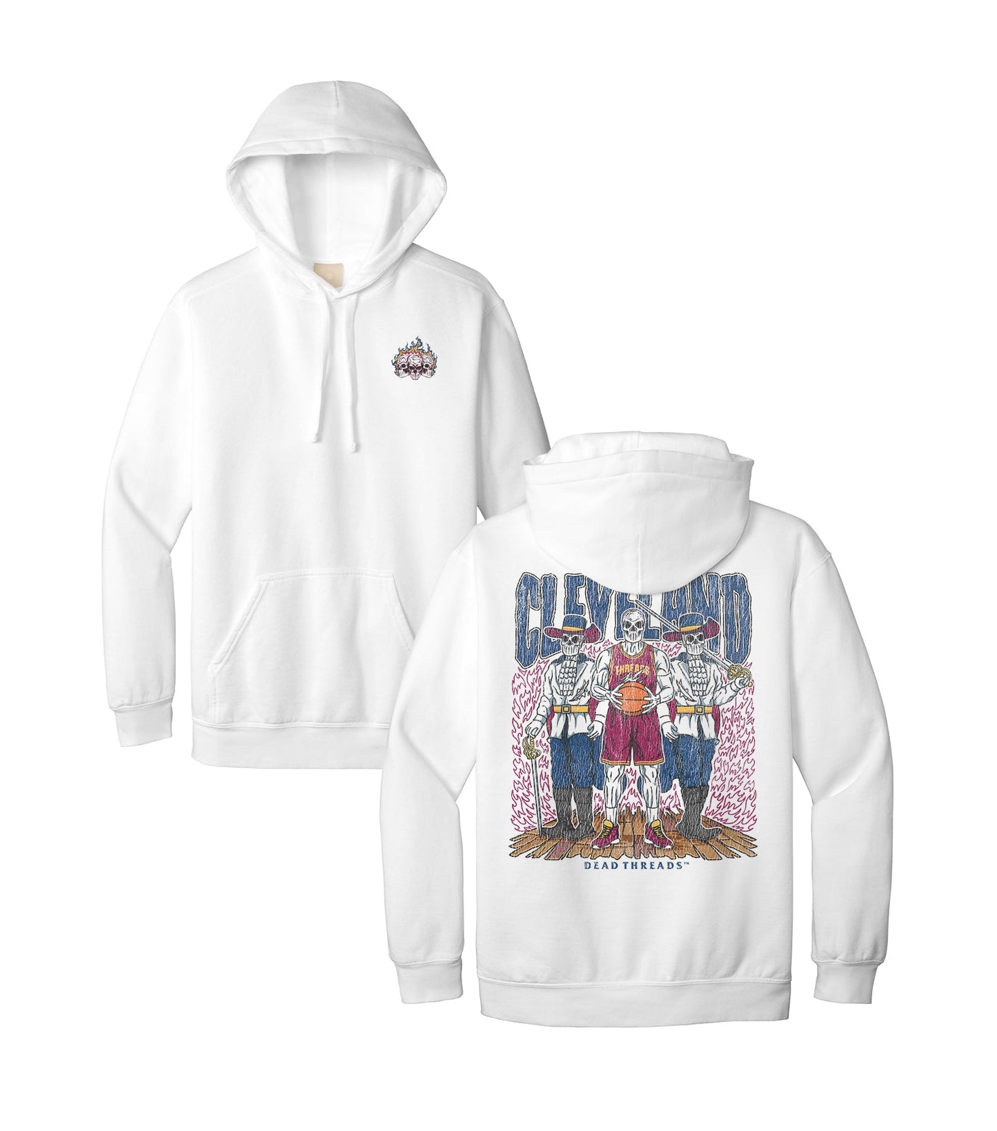CLEVELAND BASKETBALL - HOODIE – Hoodie – Dead Threads Apparel