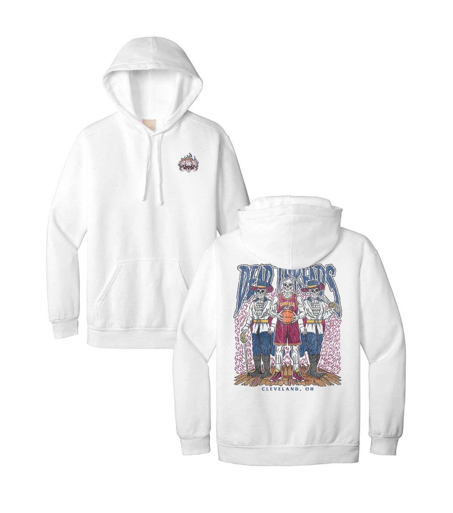 CLEVELAND BASKETBALL - HOODIE – Hoodie – Dead Threads Apparel