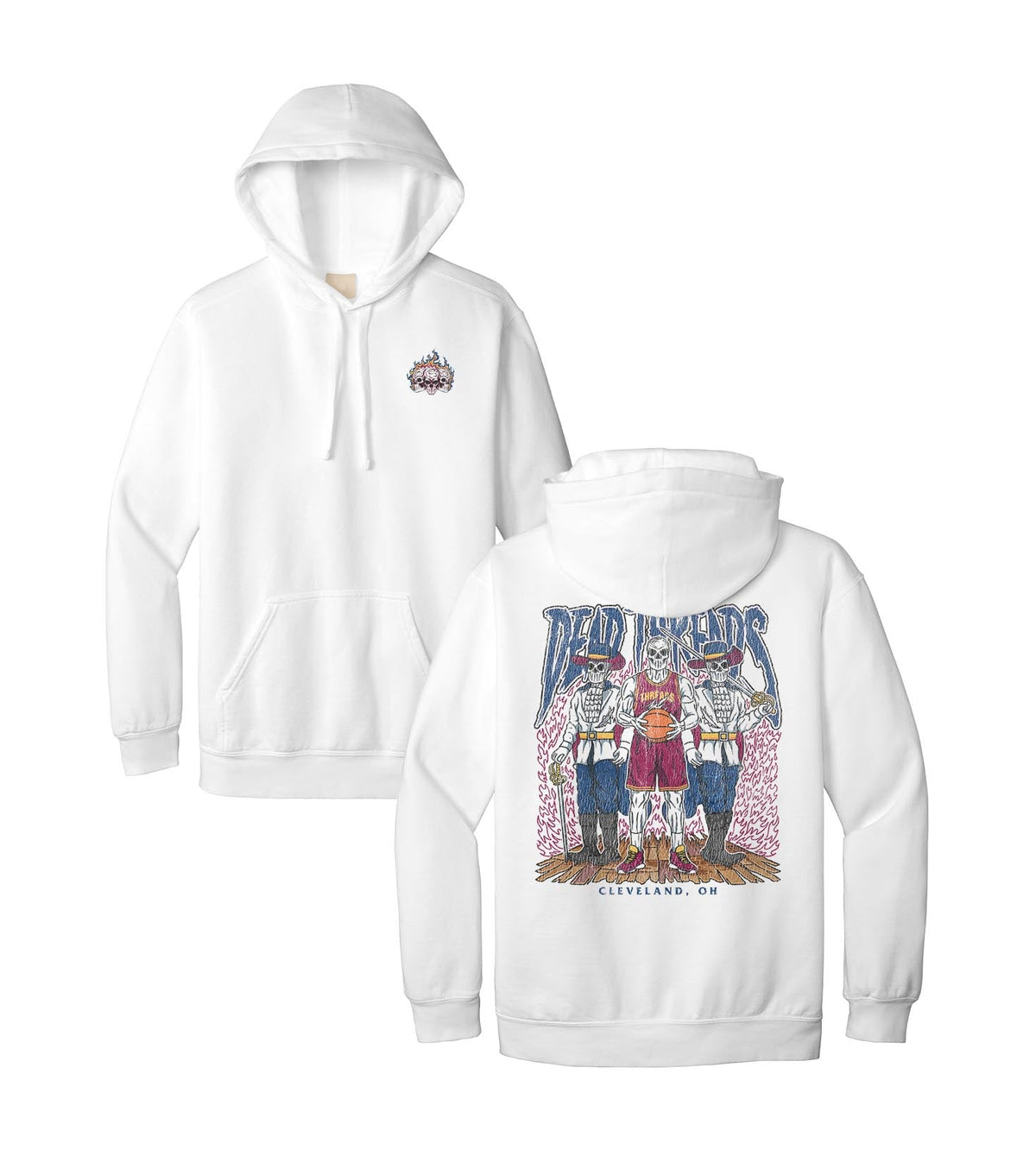CLEVELAND BASKETBALL - HOODIE – Hoodie – Dead Threads Apparel