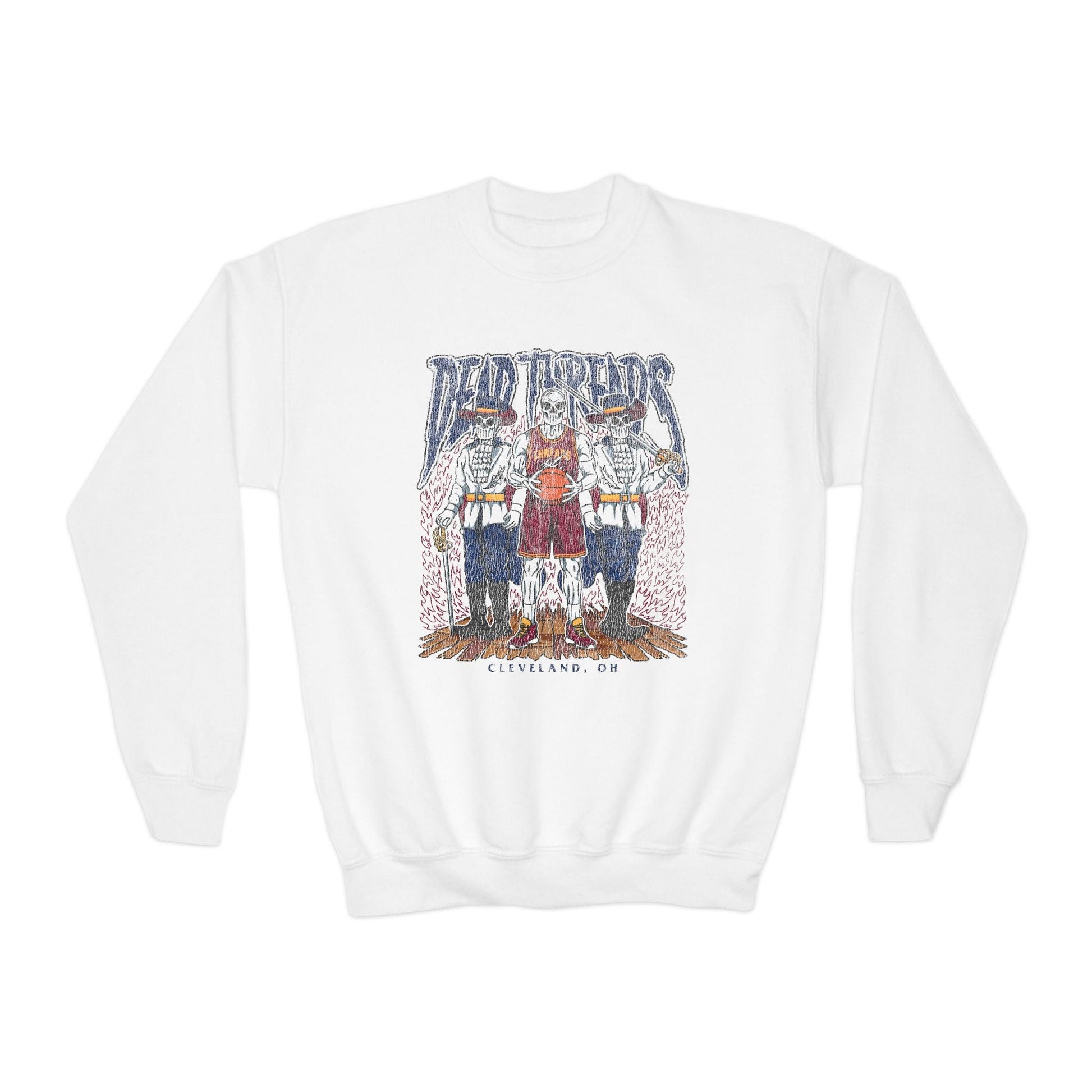 CLEVELAND BASKETBALL - KIDS CREWNECK SWEATSHIRT – Kids clothes – Dead Threads Apparel