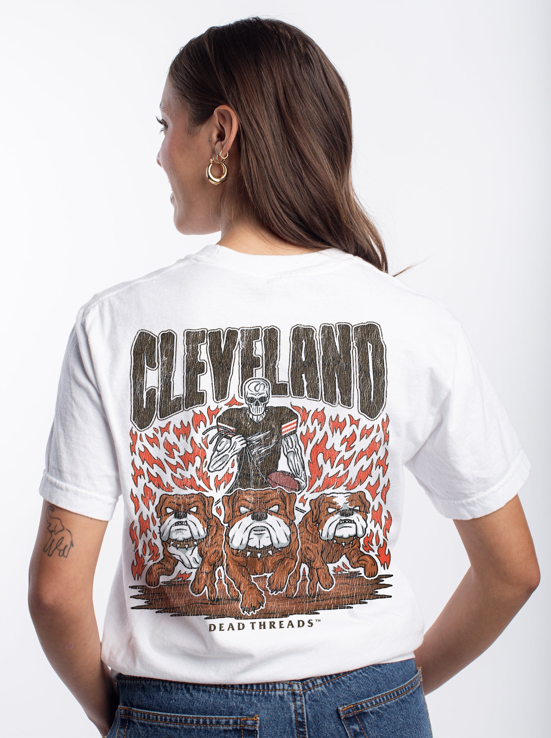 CLEVELAND FOOTBALL - “DT ESSENTIAL" PREMIUM T - SHIRT – T-Shirt – Dead Threads Apparel