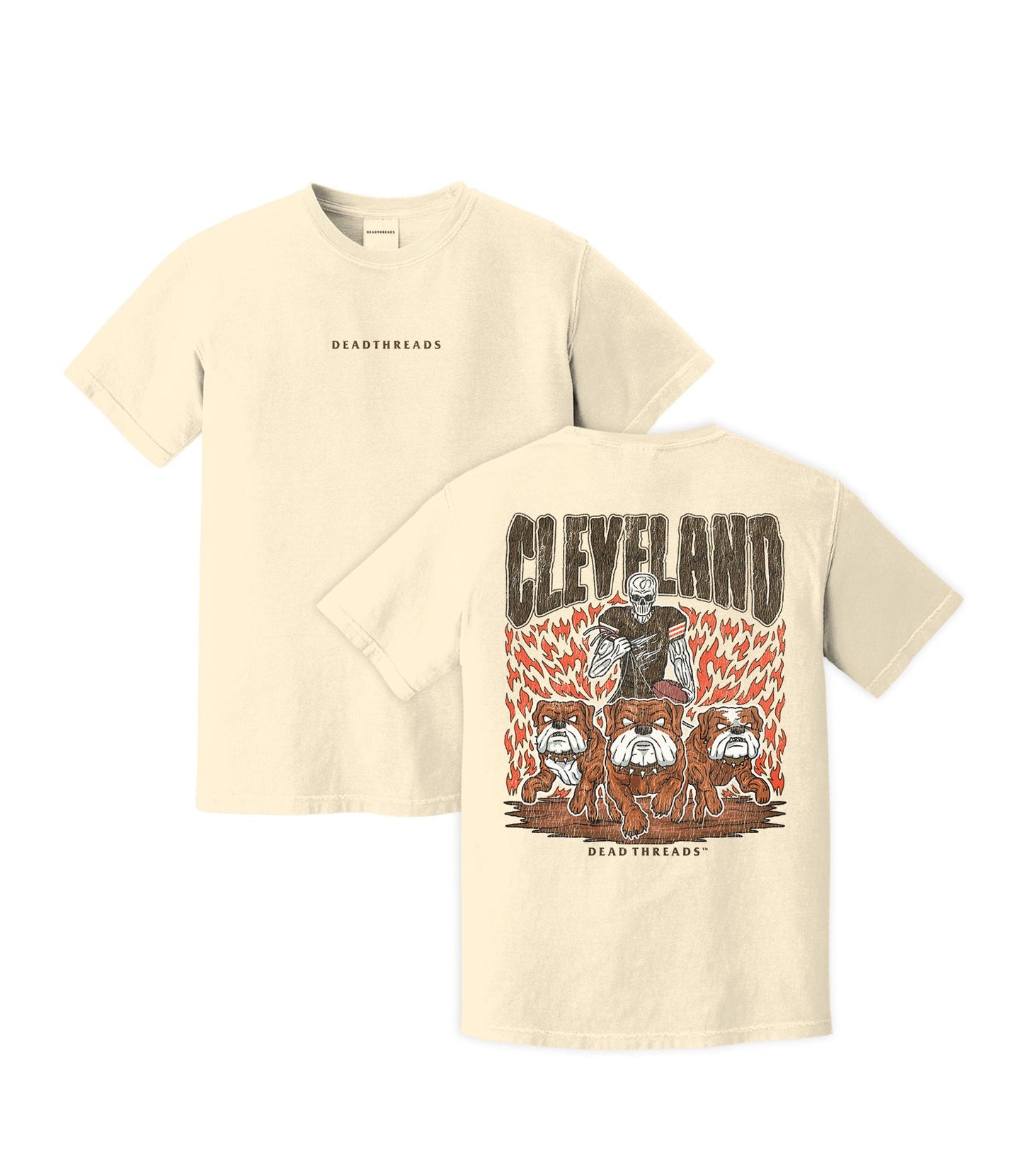 CLEVELAND FOOTBALL - “DT ESSENTIAL" PREMIUM T - SHIRT – T-Shirt – Dead Threads Apparel