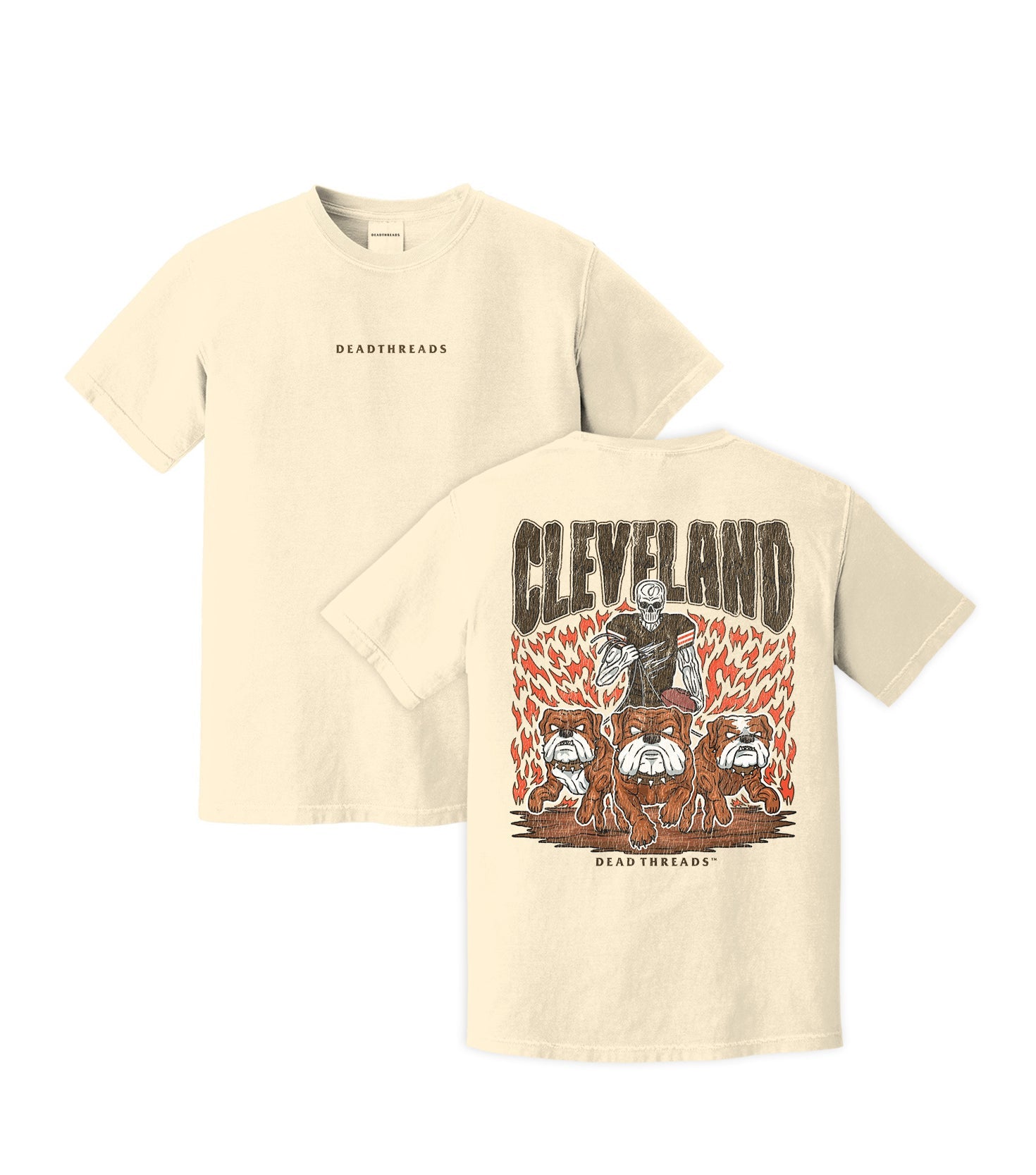 CLEVELAND FOOTBALL - “DT ESSENTIAL" PREMIUM T - SHIRT – T-Shirt – Dead Threads Apparel
