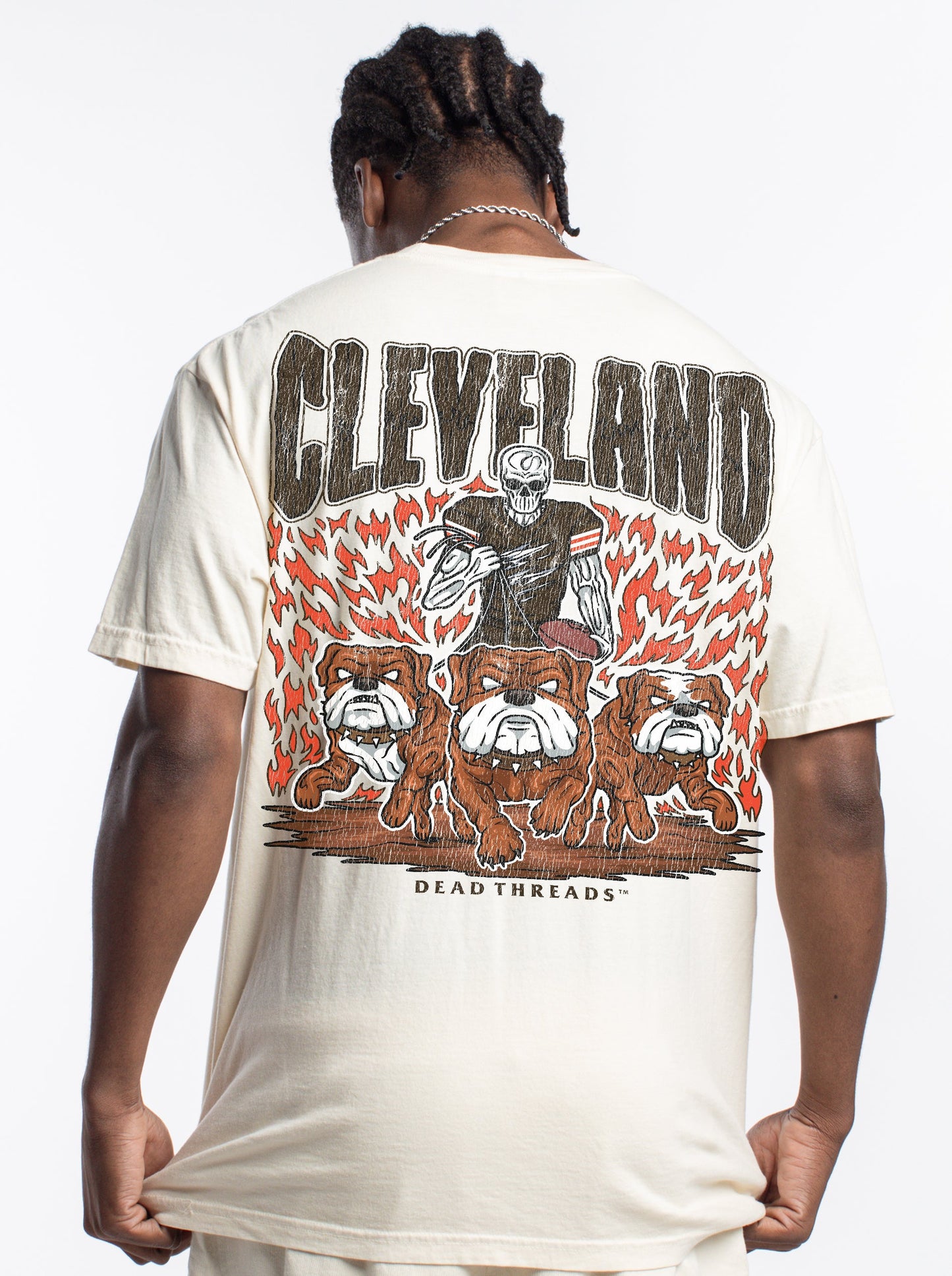 CLEVELAND FOOTBALL - “DT ESSENTIAL" PREMIUM T - SHIRT – T-Shirt – Dead Threads Apparel