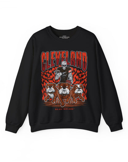 CLEVELAND FOOTBALL v1 CREWNECK SWEATSHIRT – Sweatshirt – Dead Threads Apparel