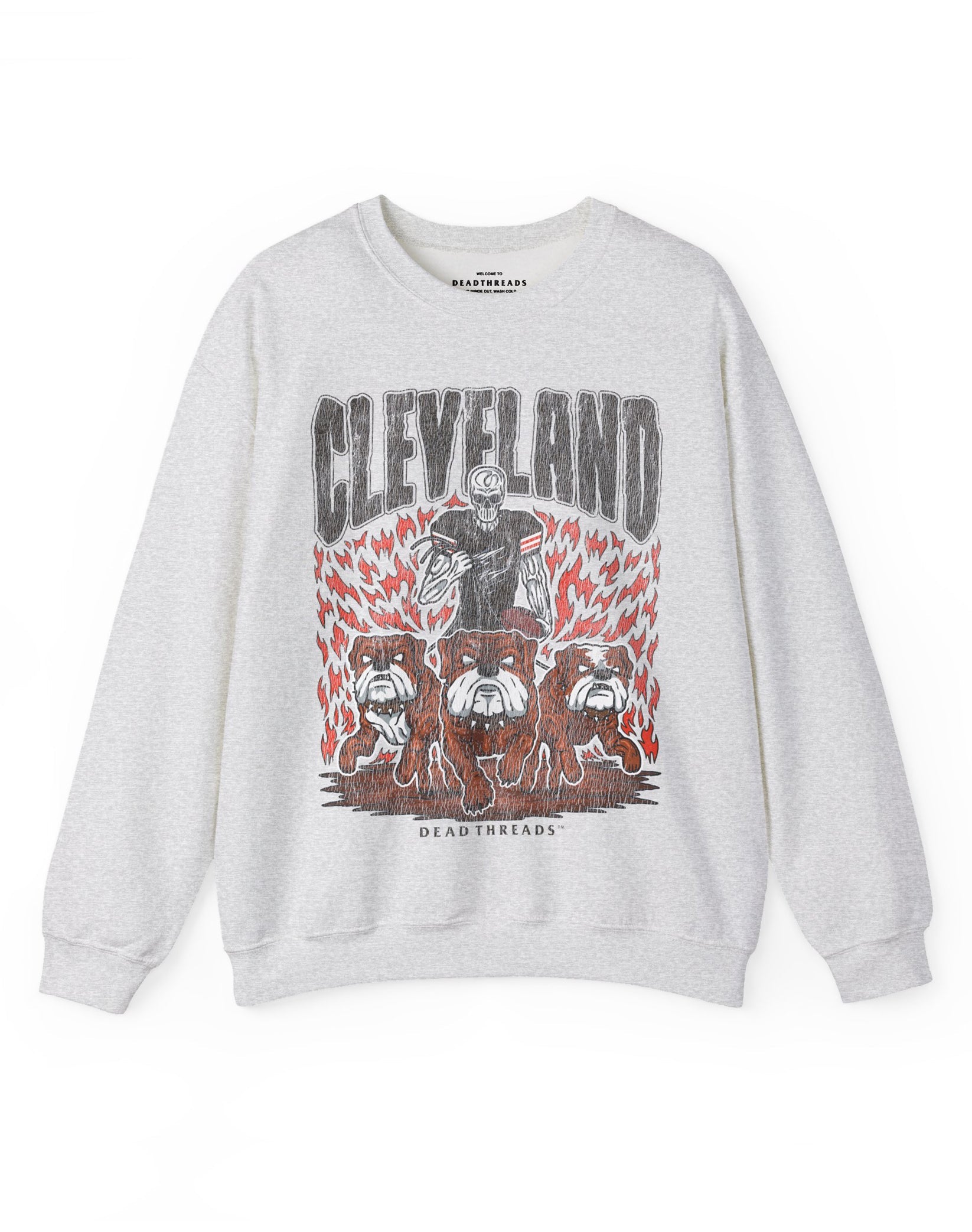 CLEVELAND FOOTBALL v1 CREWNECK SWEATSHIRT – Sweatshirt – Dead Threads Apparel