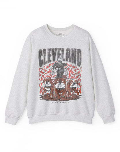 CLEVELAND FOOTBALL v1 CREWNECK SWEATSHIRT – Sweatshirt – Dead Threads Apparel