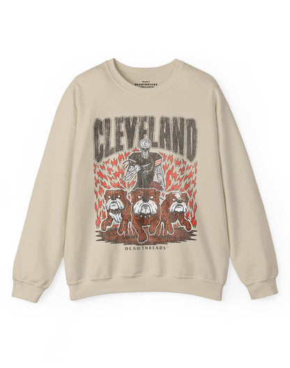 CLEVELAND FOOTBALL v1 CREWNECK SWEATSHIRT – Sweatshirt – Dead Threads Apparel