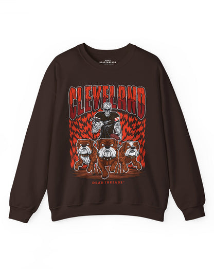 CLEVELAND FOOTBALL v1 CREWNECK SWEATSHIRT – Sweatshirt – Dead Threads Apparel