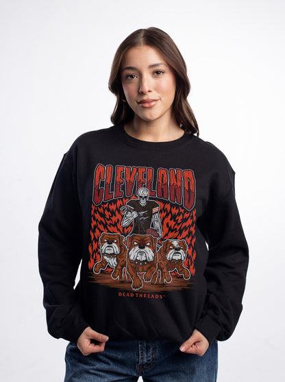 CLEVELAND FOOTBALL v1 CREWNECK SWEATSHIRT – Sweatshirt – Dead Threads Apparel