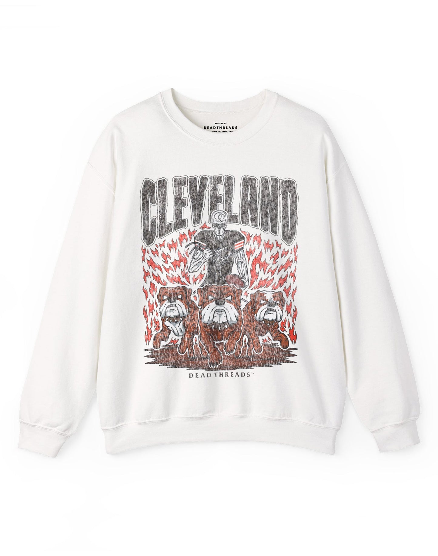CLEVELAND FOOTBALL v1 CREWNECK SWEATSHIRT – Sweatshirt – Dead Threads Apparel