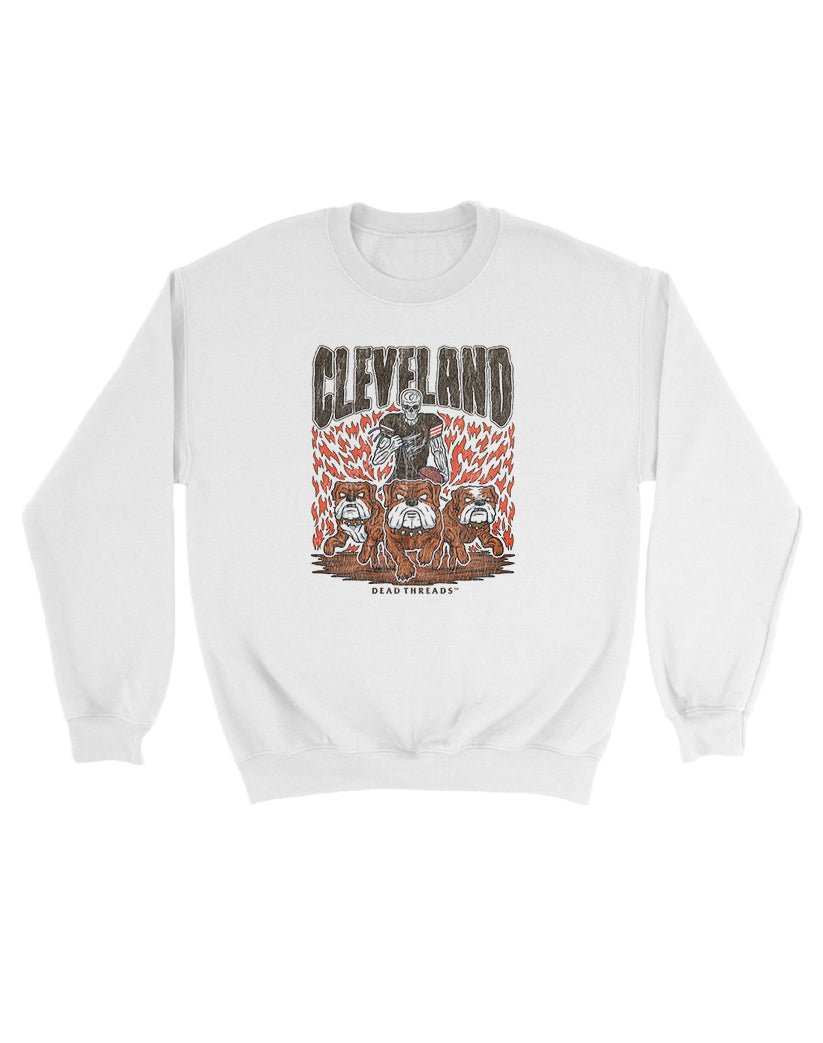 CLEVELAND FOOTBALL v1 KIDS CREWNECK SWEATSHIRT – Kids clothes – Dead Threads Apparel
