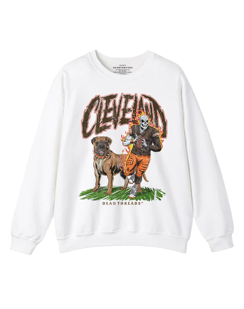 CLEVELAND FOOTBALL v2 CREWNECK SWEATSHIRT – Sweatshirt – Dead Threads Apparel