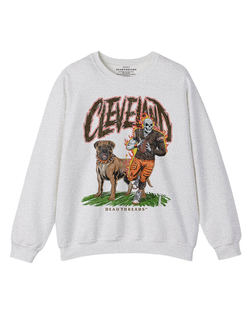 CLEVELAND FOOTBALL v2 CREWNECK SWEATSHIRT – Sweatshirt – Dead Threads Apparel