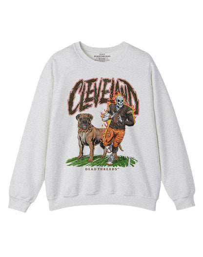 CLEVELAND FOOTBALL v2 CREWNECK SWEATSHIRT – Sweatshirt – Dead Threads Apparel