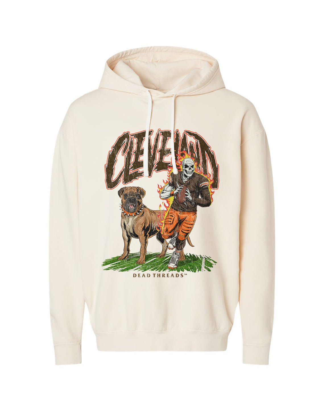 CLEVELAND FOOTBALL v2 - LIGHTWEIGHT HOODIE – Lightweight – Dead Threads Apparel