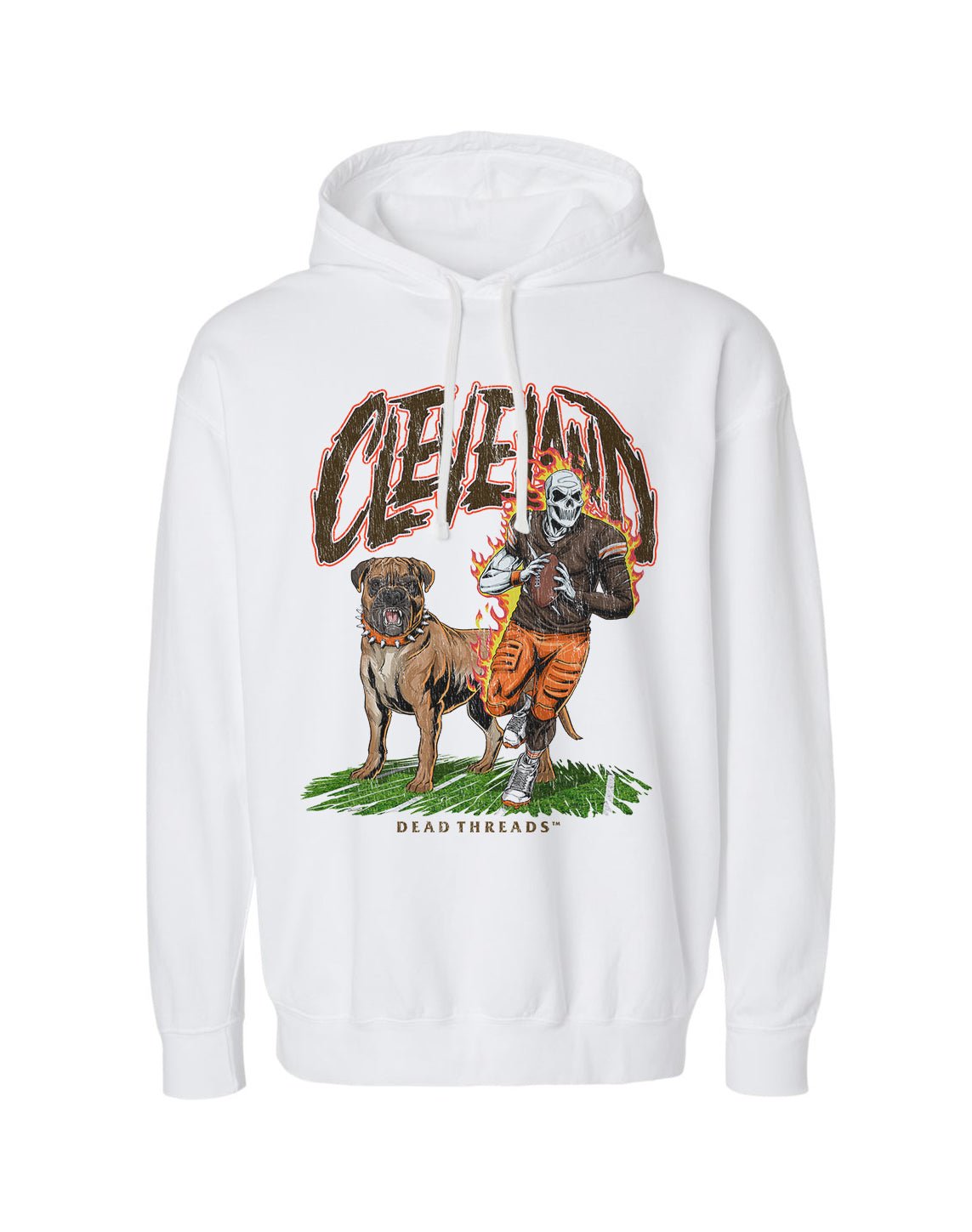 CLEVELAND FOOTBALL v2 - LIGHTWEIGHT HOODIE – Lightweight – Dead Threads Apparel