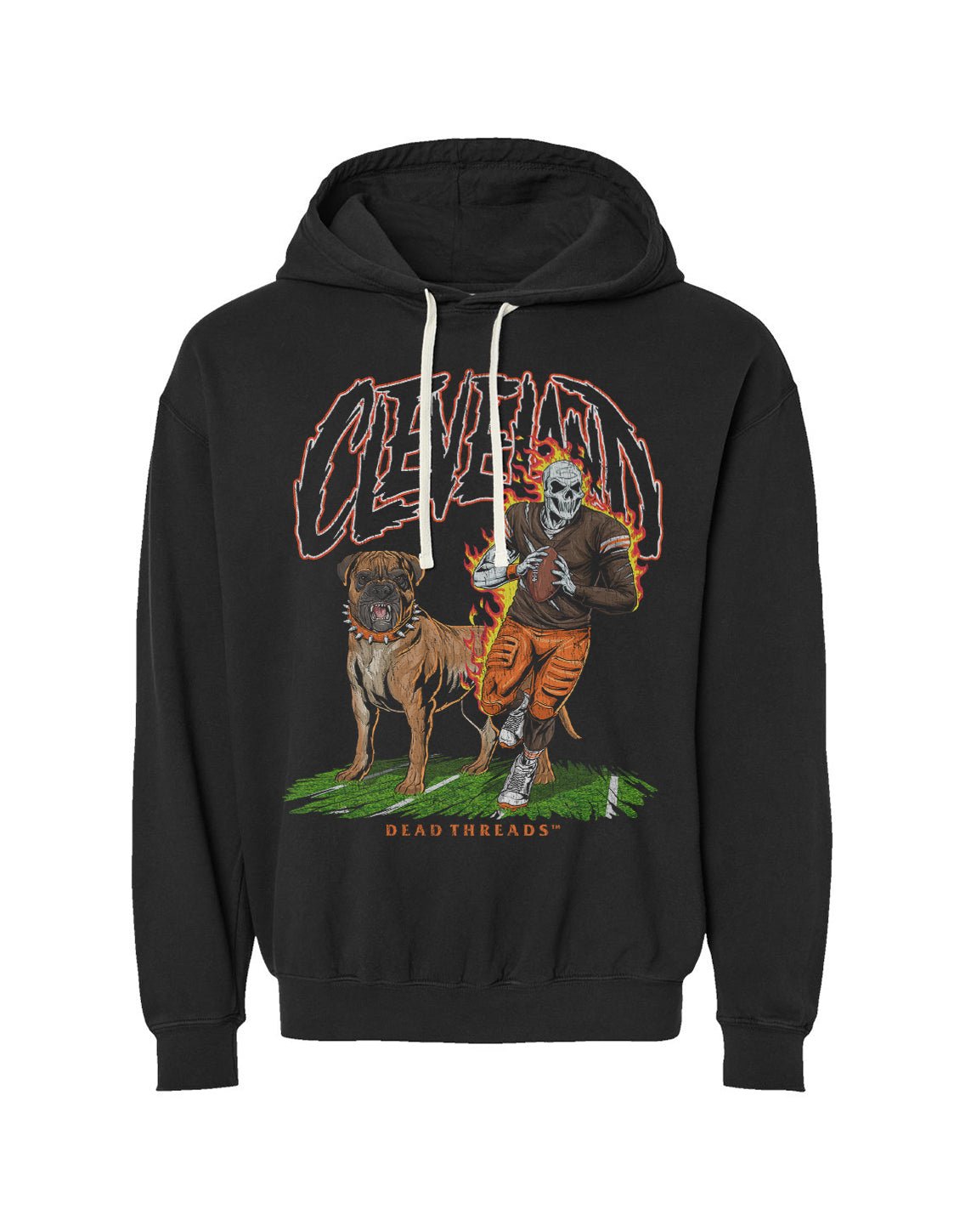 CLEVELAND FOOTBALL v2 - LIGHTWEIGHT HOODIE – Lightweight – Dead Threads Apparel