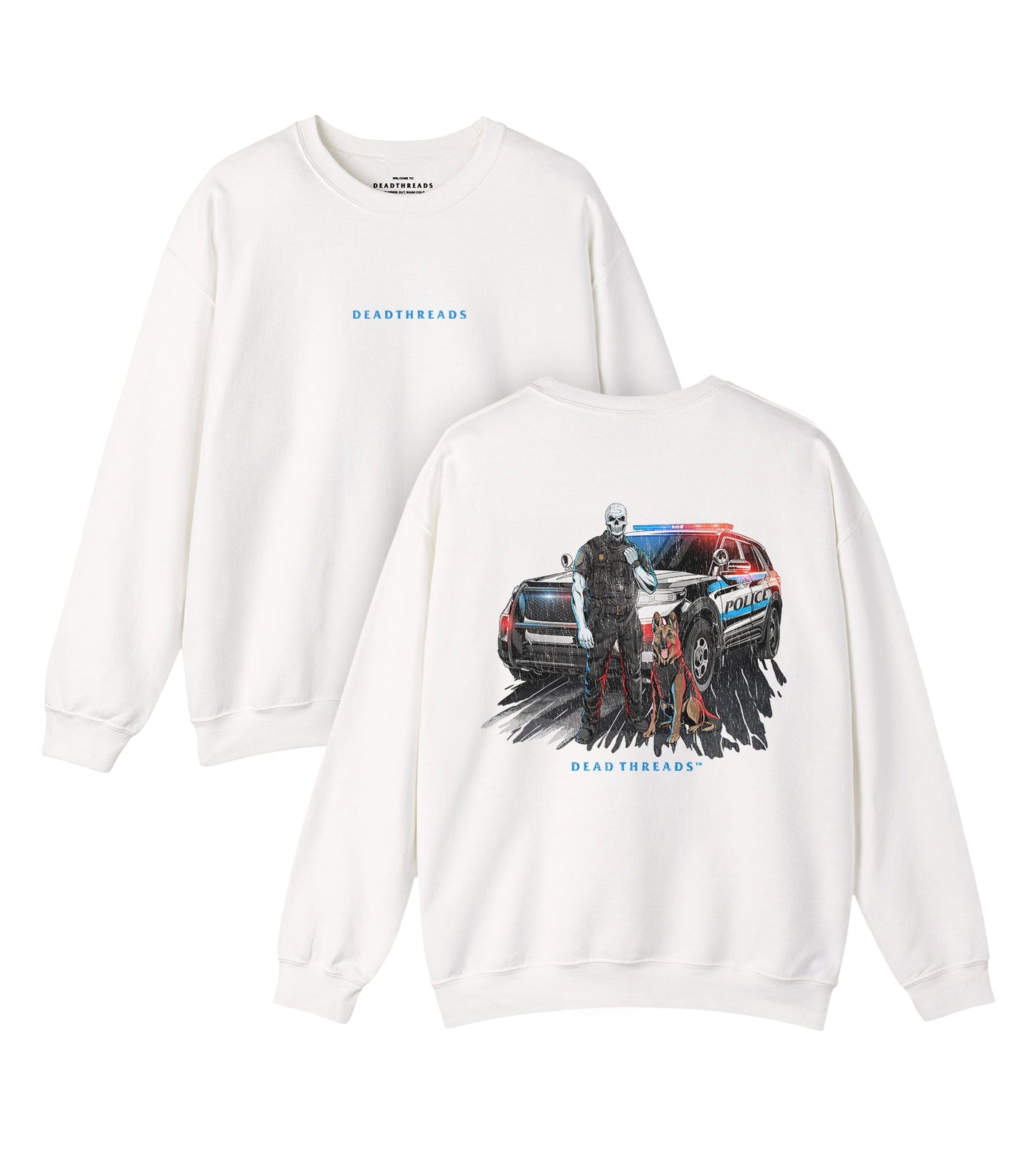 CODE 3s & K9s - “DT ESSENTIAL" CREWNECK SWEATSHIRT – Sweatshirt – Dead Threads Apparel