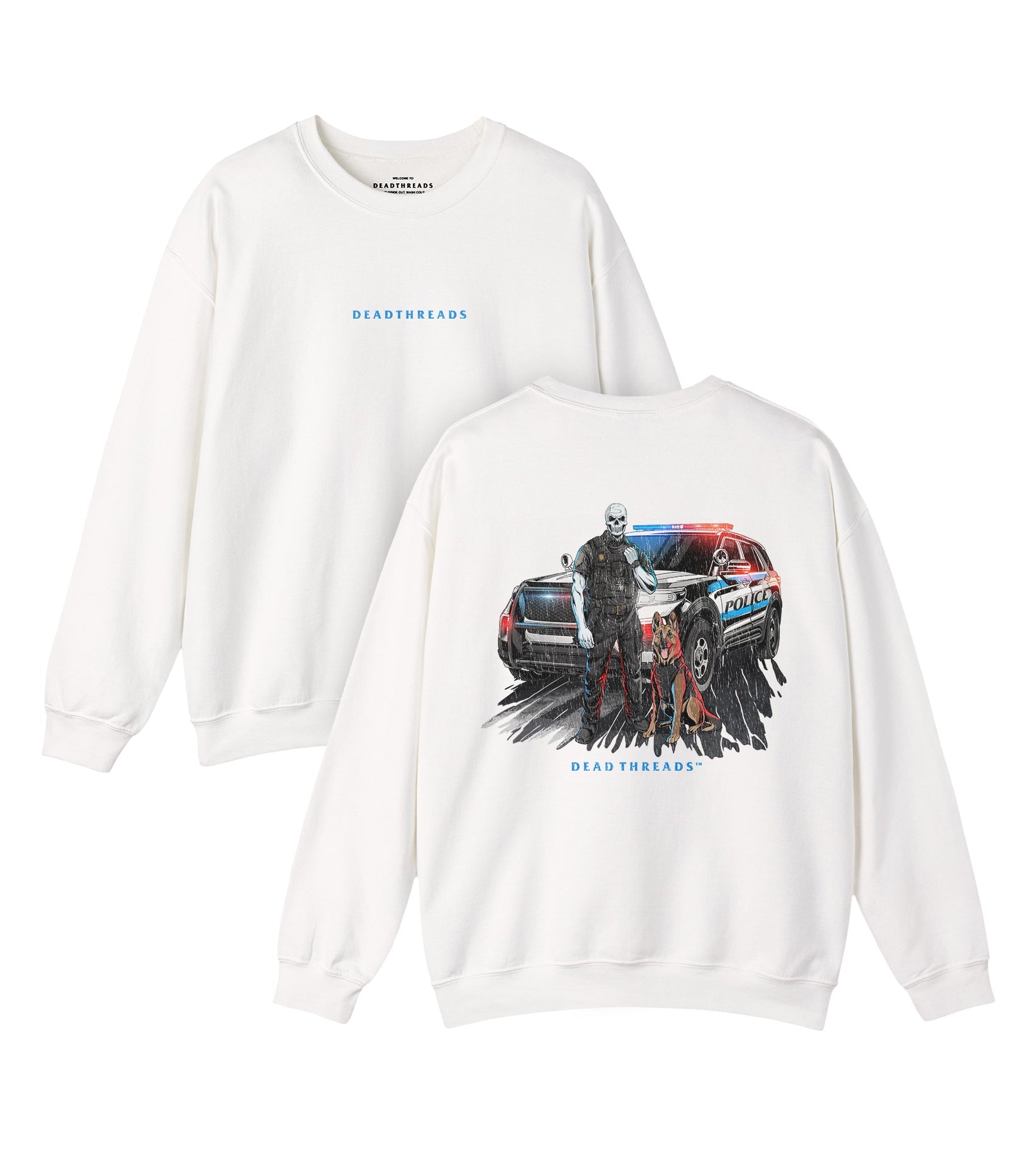 CODE 3s & K9s - “DT ESSENTIAL" CREWNECK SWEATSHIRT – Sweatshirt – Dead Threads Apparel