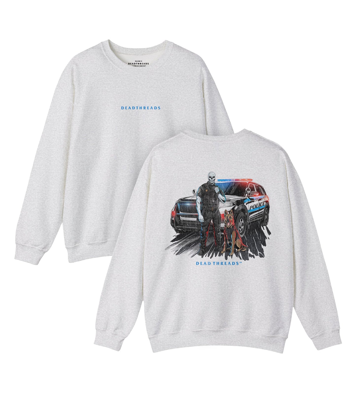 CODE 3s & K9s - “DT ESSENTIAL" CREWNECK SWEATSHIRT – Sweatshirt – Dead Threads Apparel