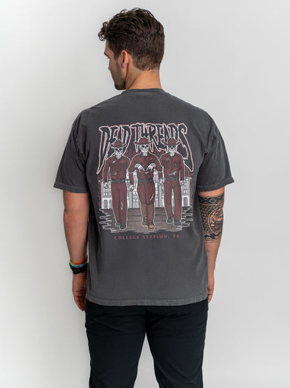 COLLEGE STATION - “3 SKULL” PREMIUM T - SHIRT – T-Shirt – Dead Threads Apparel
