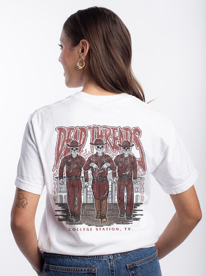 COLLEGE STATION - “3 SKULL” PREMIUM T - SHIRT – T-Shirt – Dead Threads Apparel