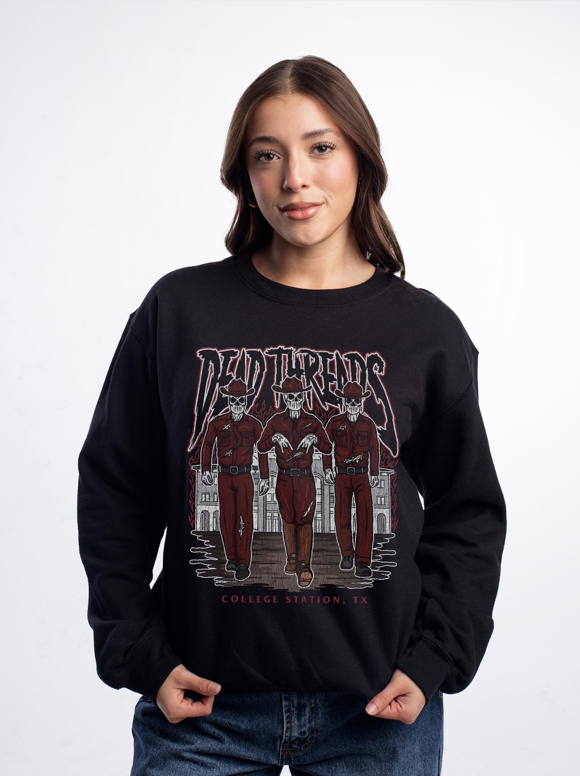 COLLEGE STATION - CREWNECK SWEATSHIRT – Sweatshirt – Dead Threads Apparel