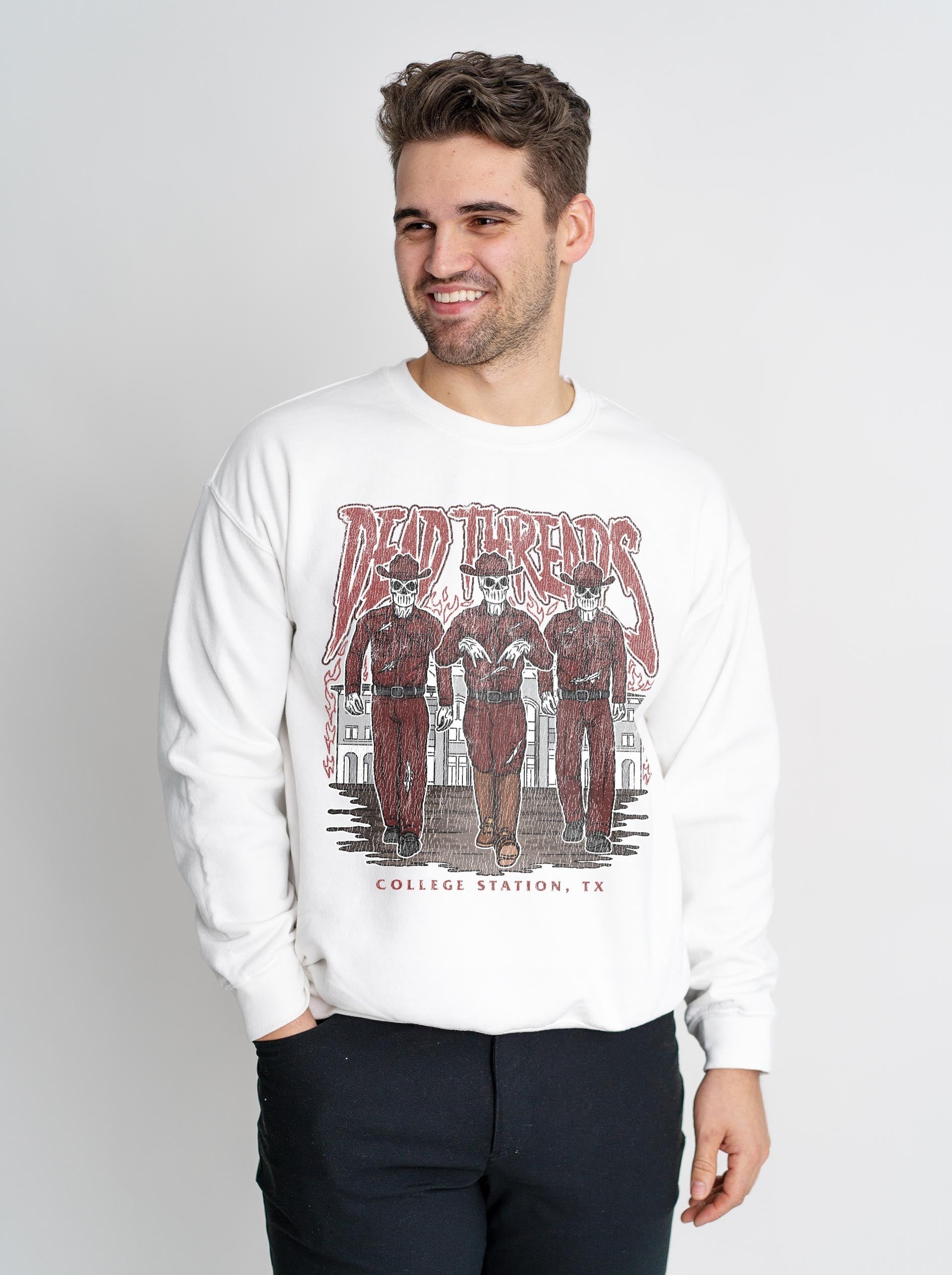 COLLEGE STATION - CREWNECK SWEATSHIRT – Sweatshirt – Dead Threads Apparel